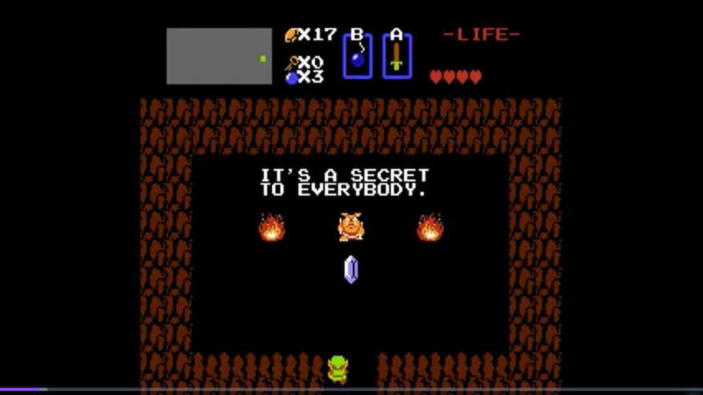 Secret Room in The Legend of Zelda