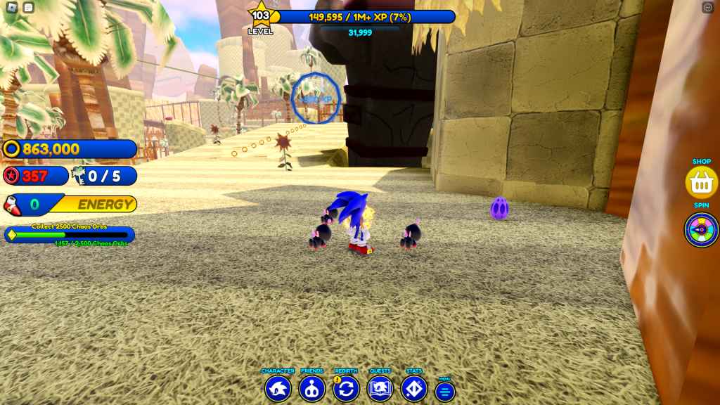 How to Find all Eggs in Roblox Sonic speed Simulator Egg # 57