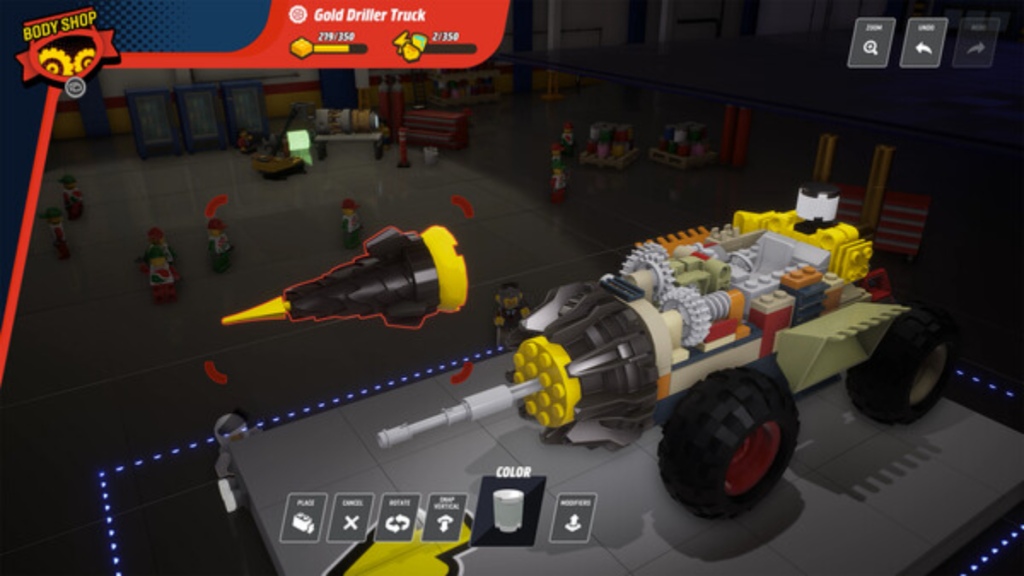 Gold Driller Truck in Lego 2K Drive