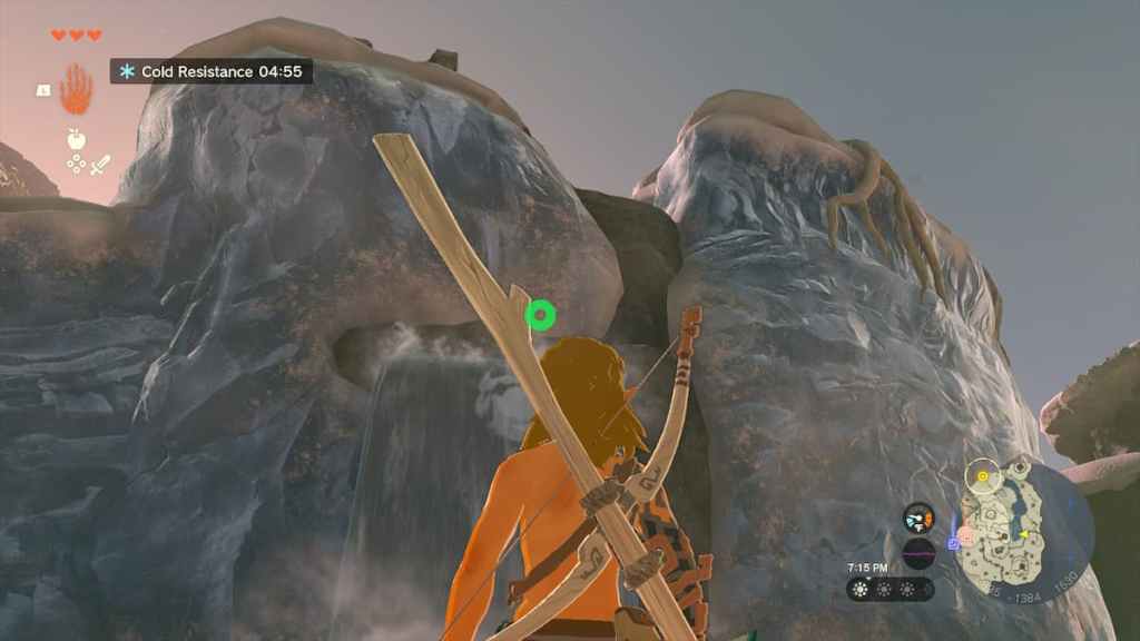 How to reach the Gutanbac Shrine in Tears of The Kingdom ice walls
