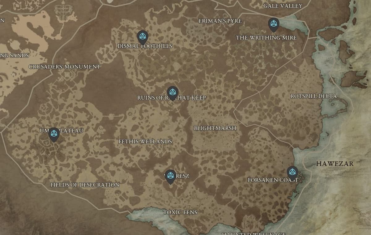 All Diablo 4 Waypoint Locations - How to Fast Travel - Gamer Journalist