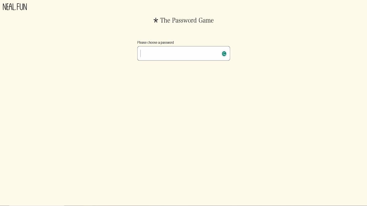 The Password Game Featured