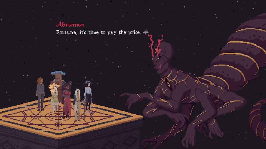 End Game Scene in The Cosmic Wheel Sisterhood