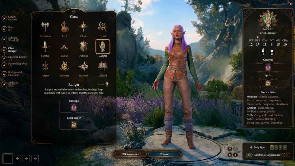 Best Class for Archer in Baldur's Gate 3 (BG3) ranger class
