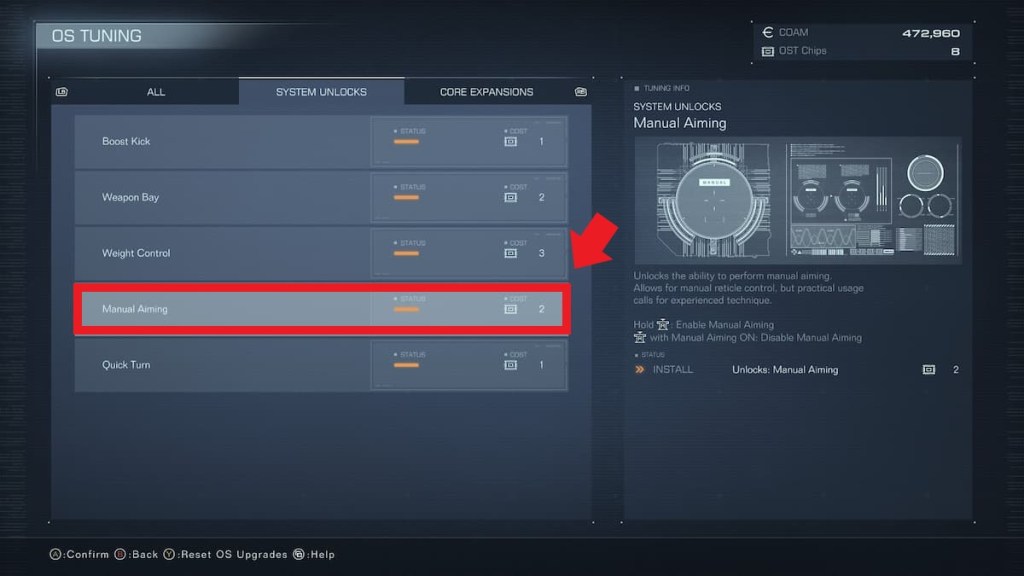 How to Manual Aim in Armored Core 6 unlock