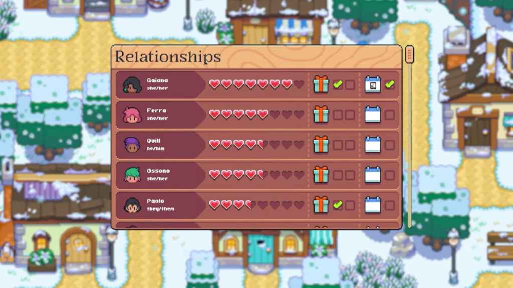 Relationships in Moonstone Island