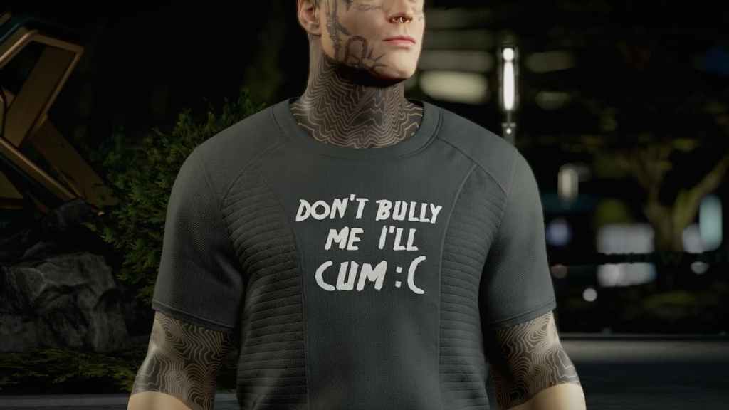 Starfield Don't Bully Me I'll Cum Shirt Mod