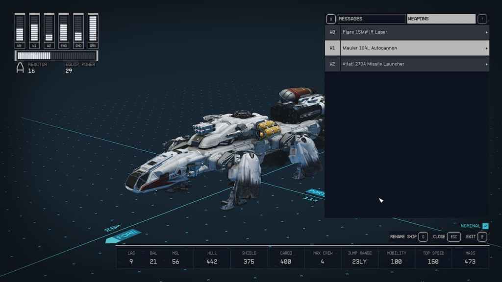 How Do I Assign Weapons to A Group in Starfield flight