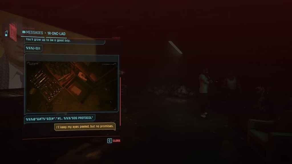 Where to find IR-0NC-LAD Crates in Phantom Liberty text 3