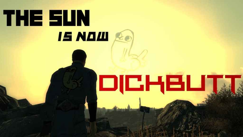 The Sun is Now Dickbutt Mod Fallout 3