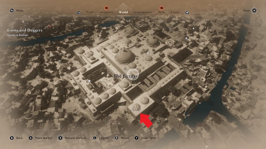 Where is the Ivory Coin's Brooch in Assassin's Creed Mirage? brooch location