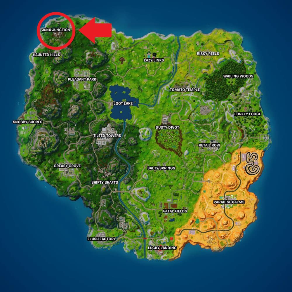 Best Landing Spots in Fortnite OG Junk Junction