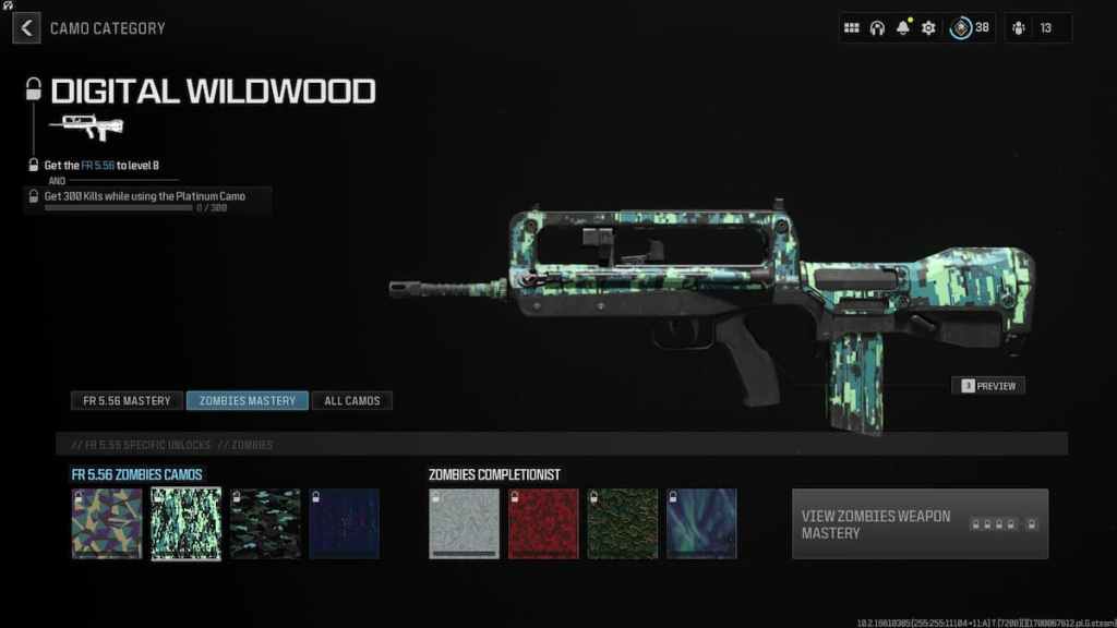 How to Get Digital Wildwood Camo for FR 5.56 in MW3 challenge