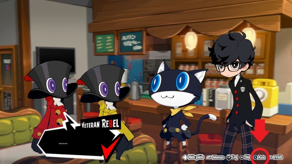 How to Turn On Auto Subtitles in Persona 5 Tactica option