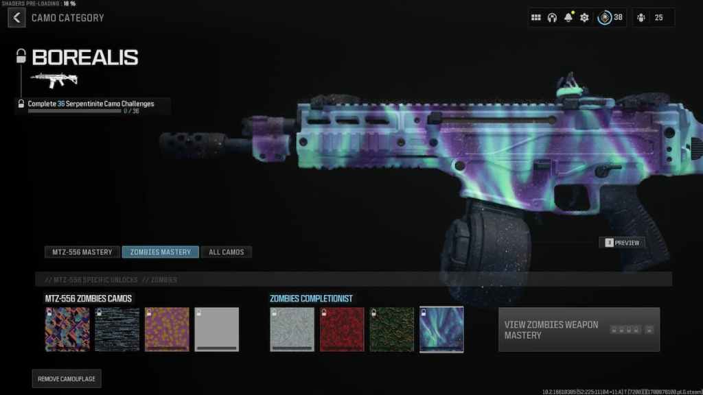 Is Borealis Camo Bugged in Mw3? challenge